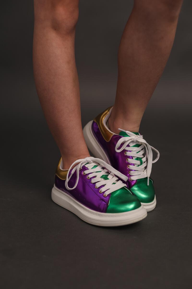 Mardi Gras Metallic Sneaker
