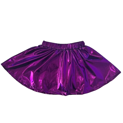 Purple Metallic Skirt