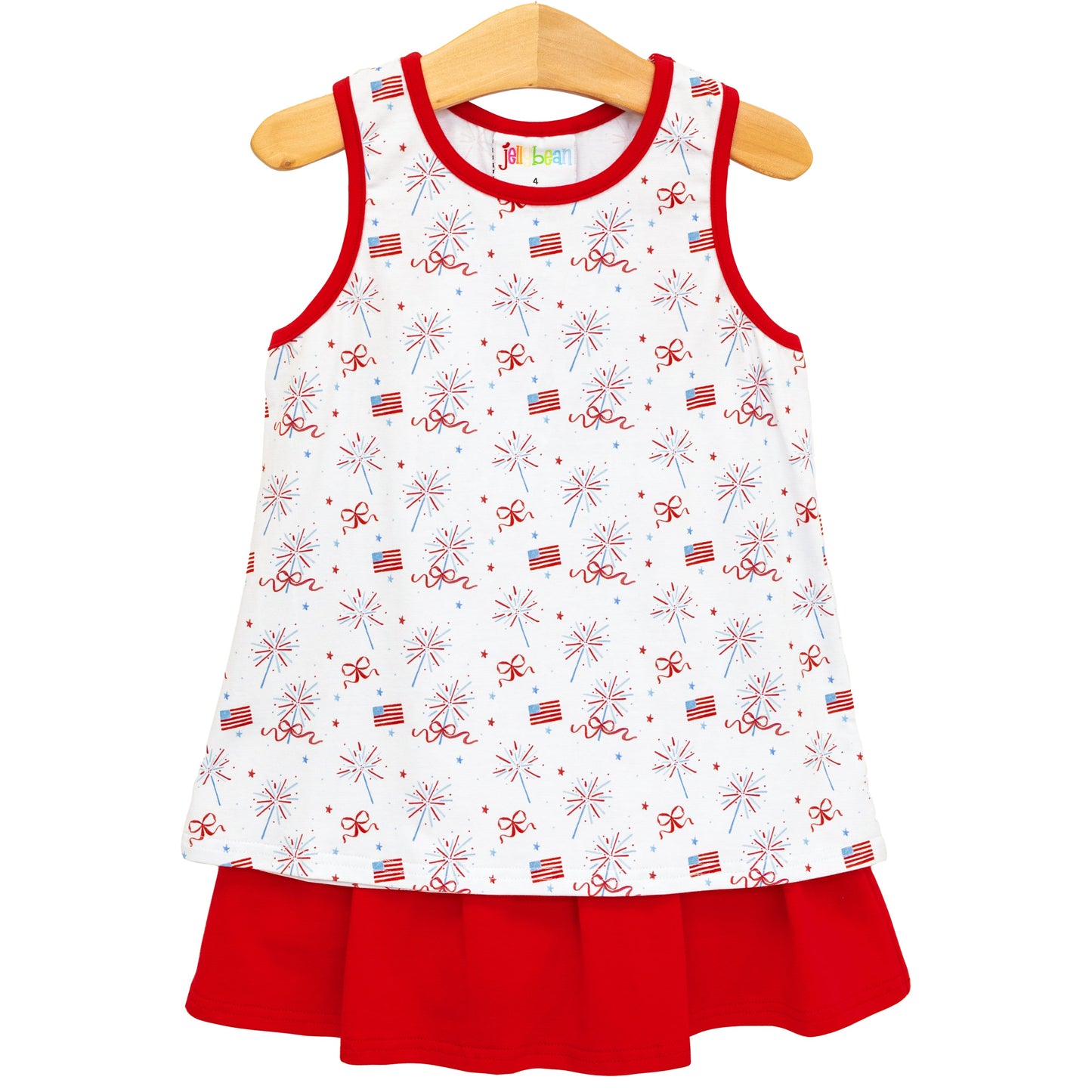 Fireworks and Freedom Bow Back Skort Set