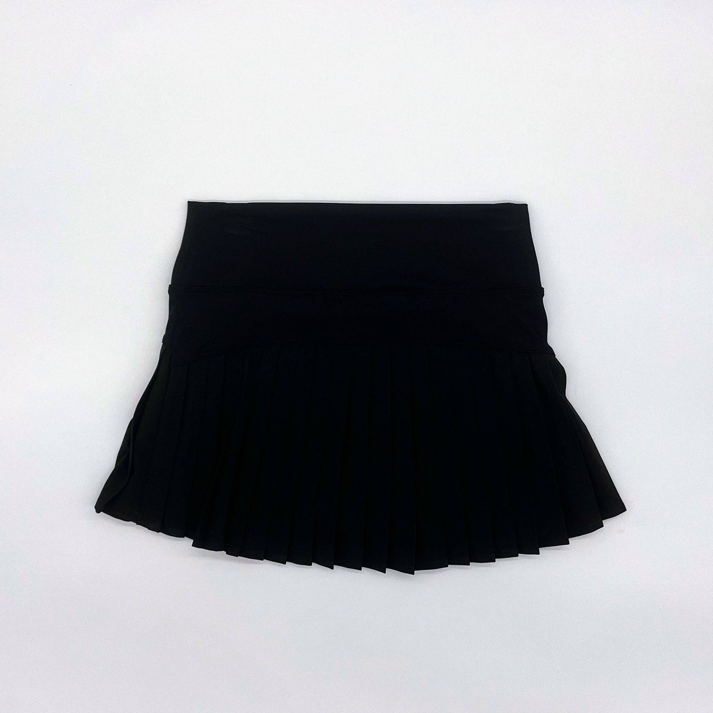 Black Athletic Pleat Skirt