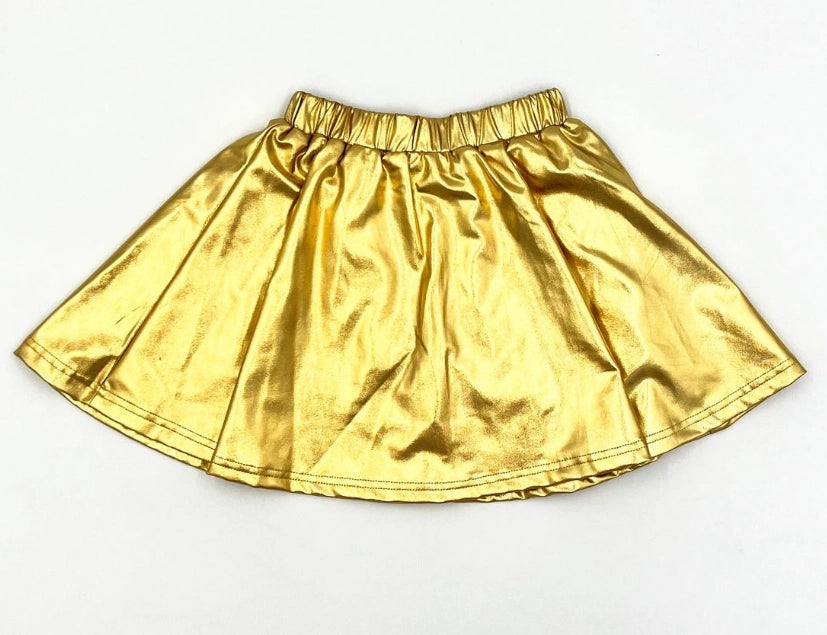 Gold Metallic Skirt