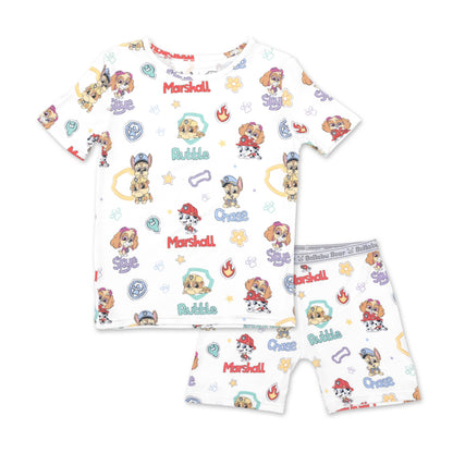 Playful Pups Bamboo Kids Pajama Short Set