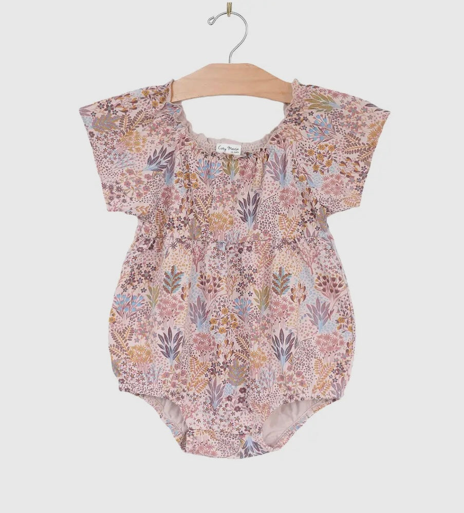 Spring Garden Flutter Sleeve Romper