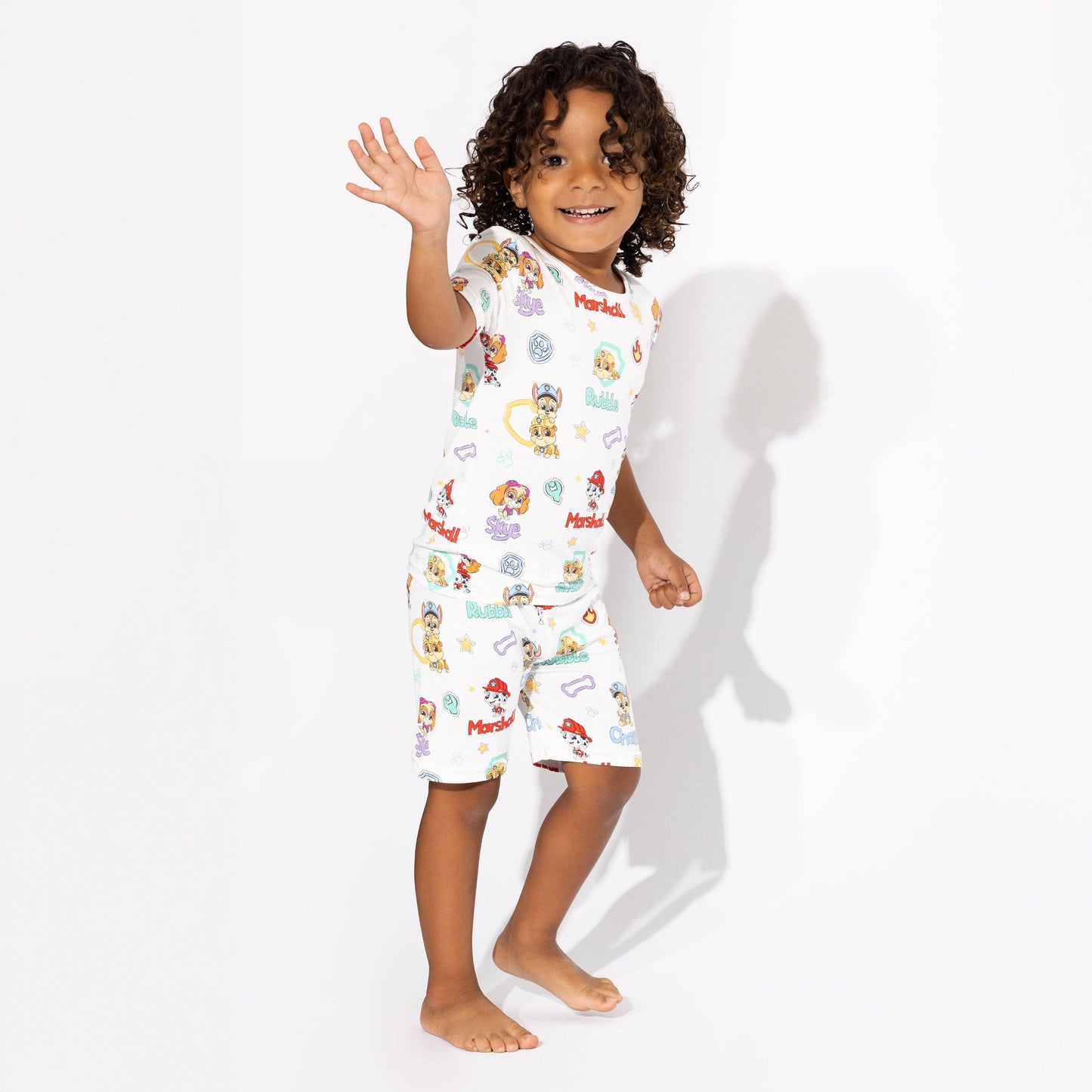 Playful Pups Bamboo Kids Pajama Short Set