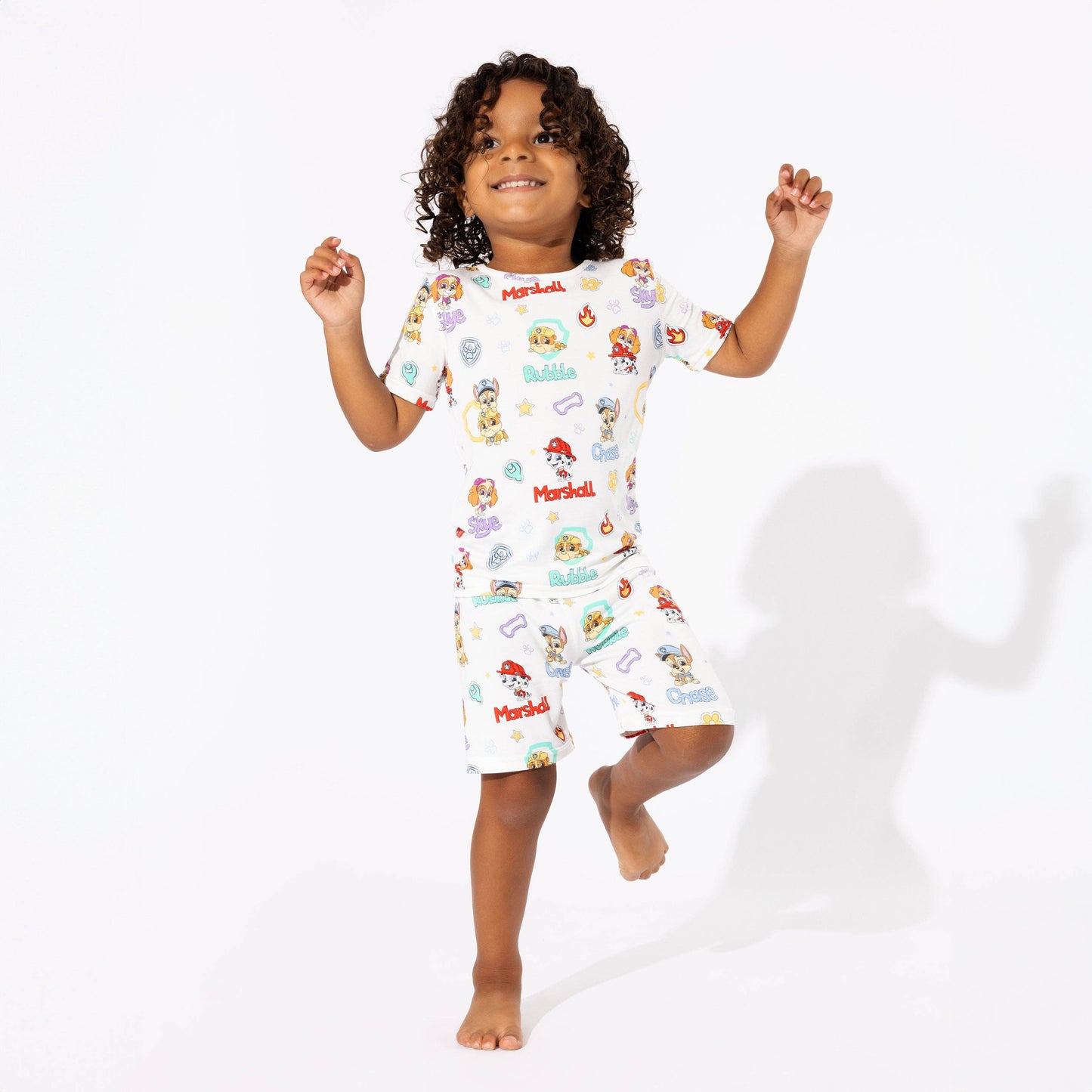 Playful Pups Bamboo Kids Pajama Short Set