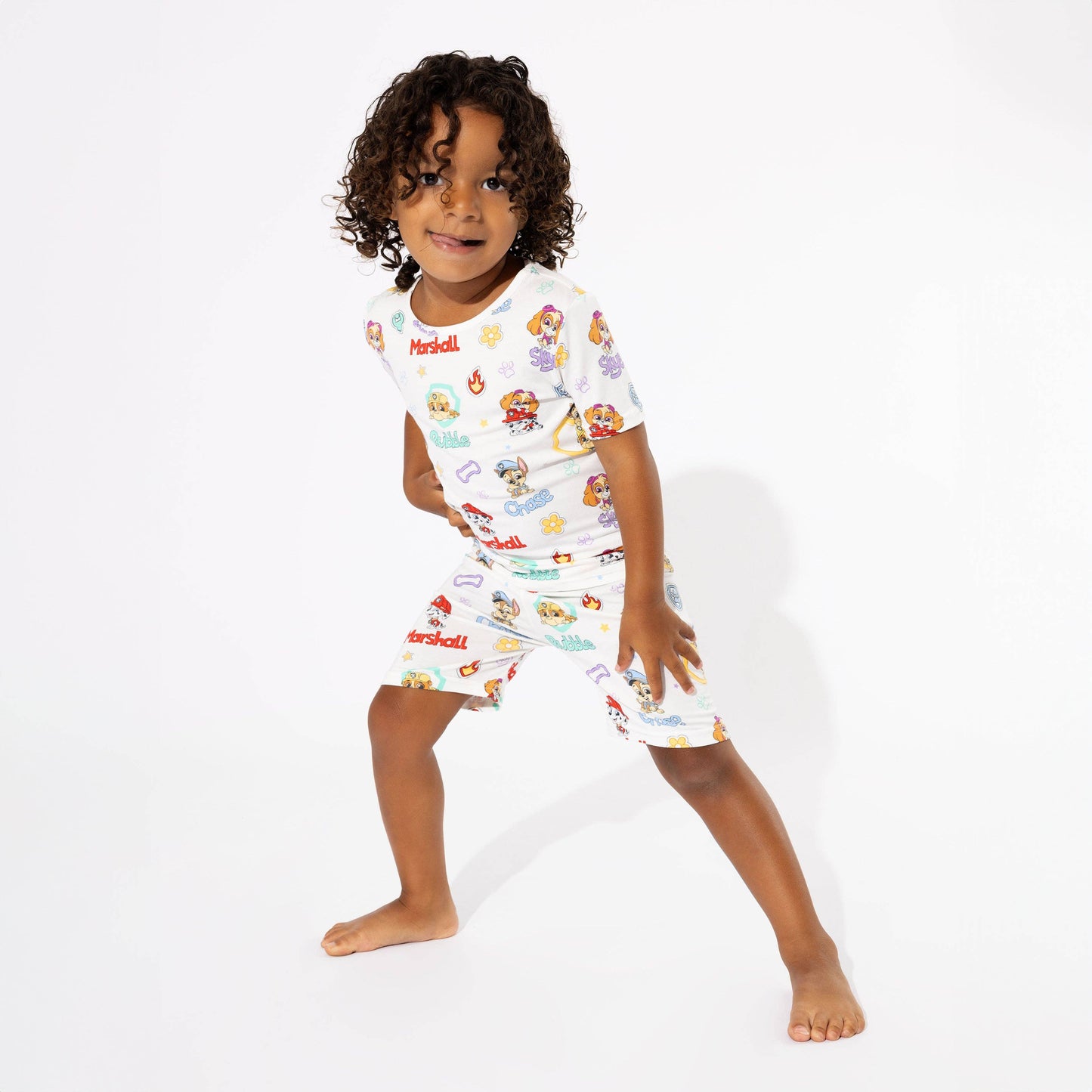 Playful Pups Bamboo Kids Pajama Short Set