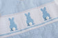 Blue Gingham Smocked Bunny Shortalls