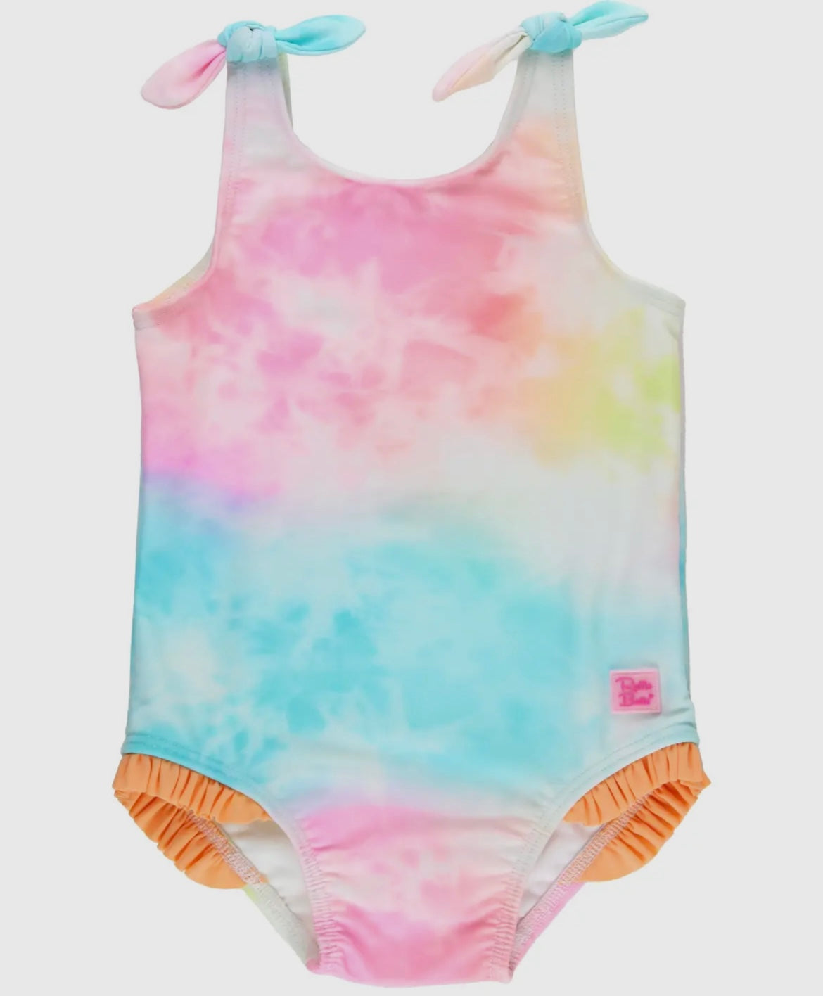 Rainbow Tie Dye Tie Shoulder Swim