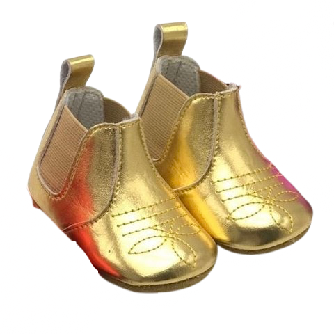 Gold Metallic Boots