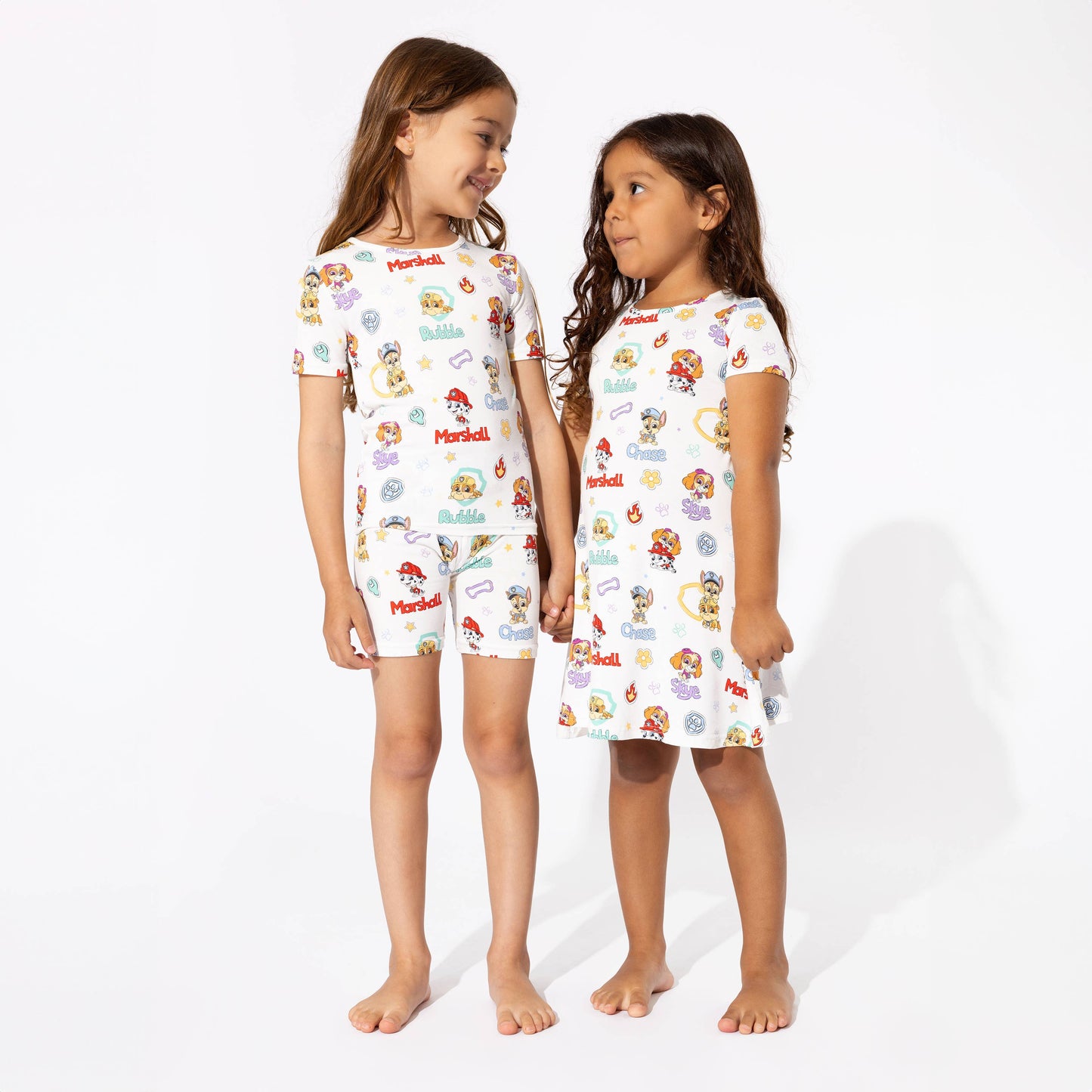 Playful Pups Bamboo Kids Pajama Short Set