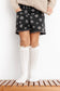 Ivory Fancy Lace Top Knee High Socks