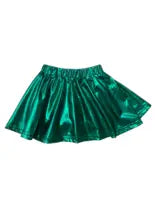 Green Metallic Skirt